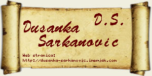Dušanka Šarkanović vizit kartica